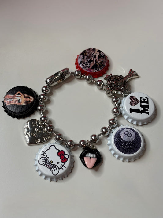 cherry red hk chrome bracelet 🍒ྀིྀི