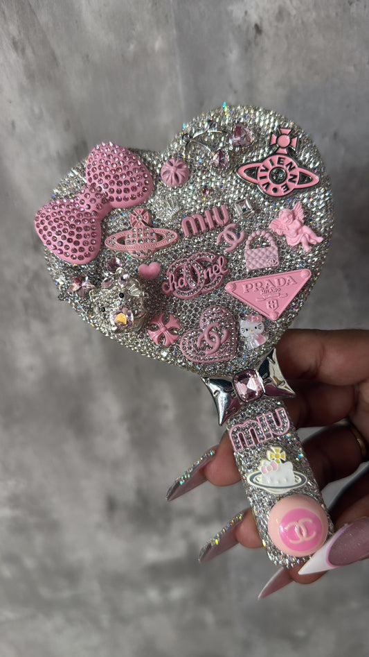 custom mini heart mirror